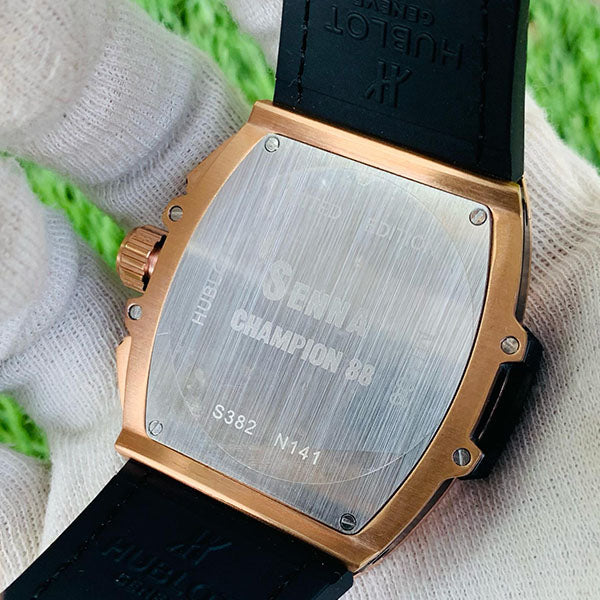 Hublot Rose Gold Spirit of Big Bang Square Automatic Skeleton Dial Men