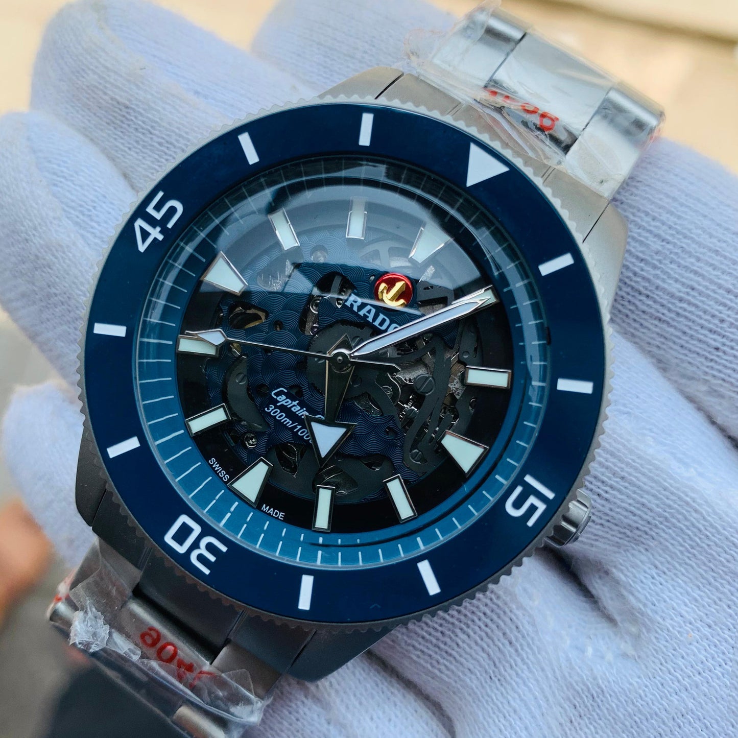 Rado Captain Cook Titanium With Steel Bracelet