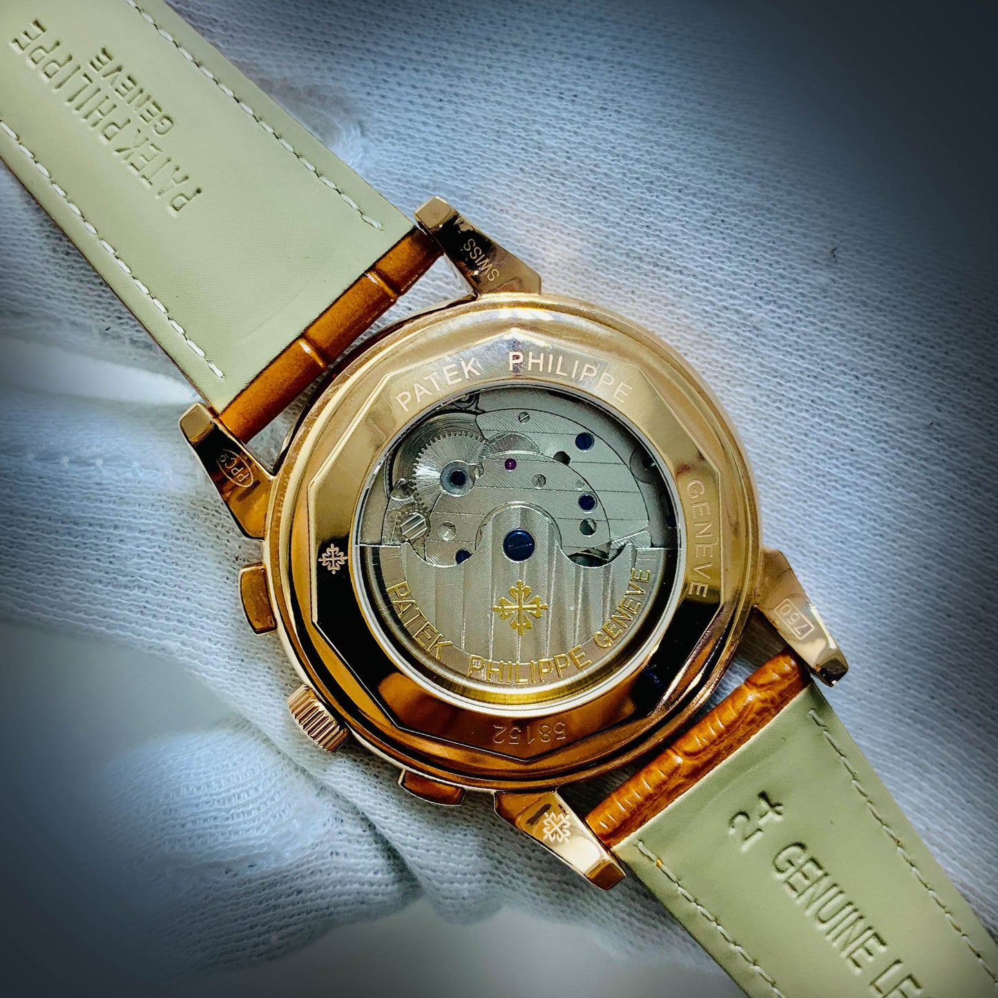 PATEK PHILIPPE Century Brown Strap with Gold Dial