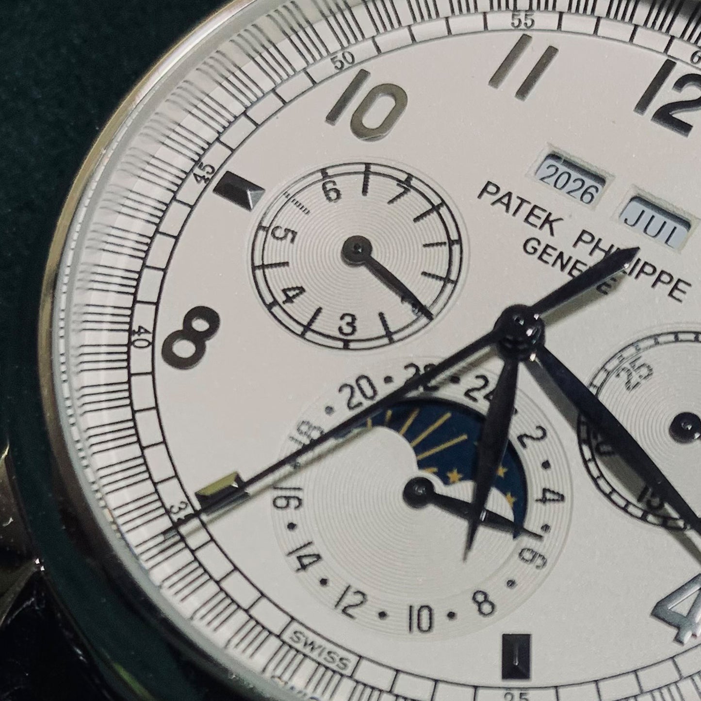 Patek Philippe Men 40mm Grand Complication Black Leather Strep