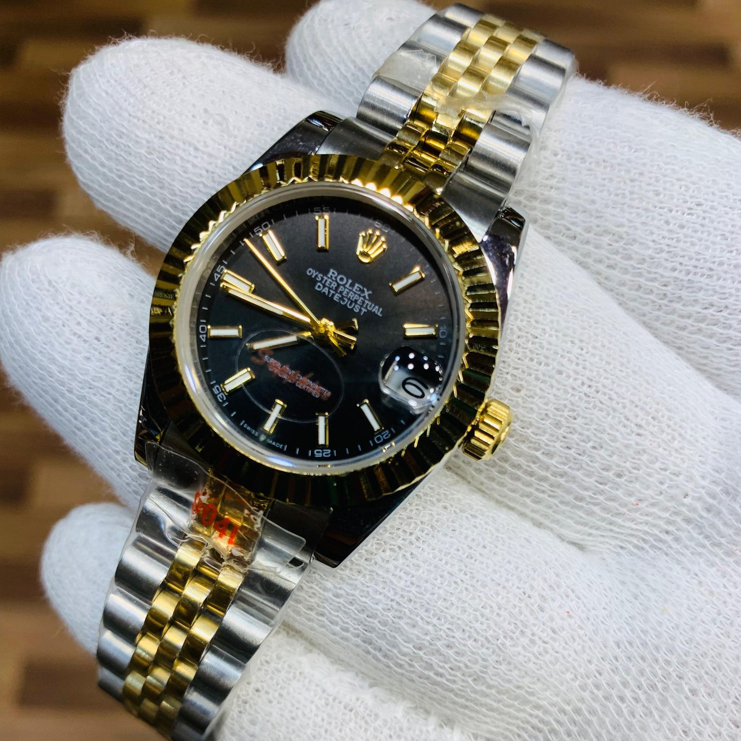 Rolex Men 36mm Date Just Two Tone Jubilee Bracelet