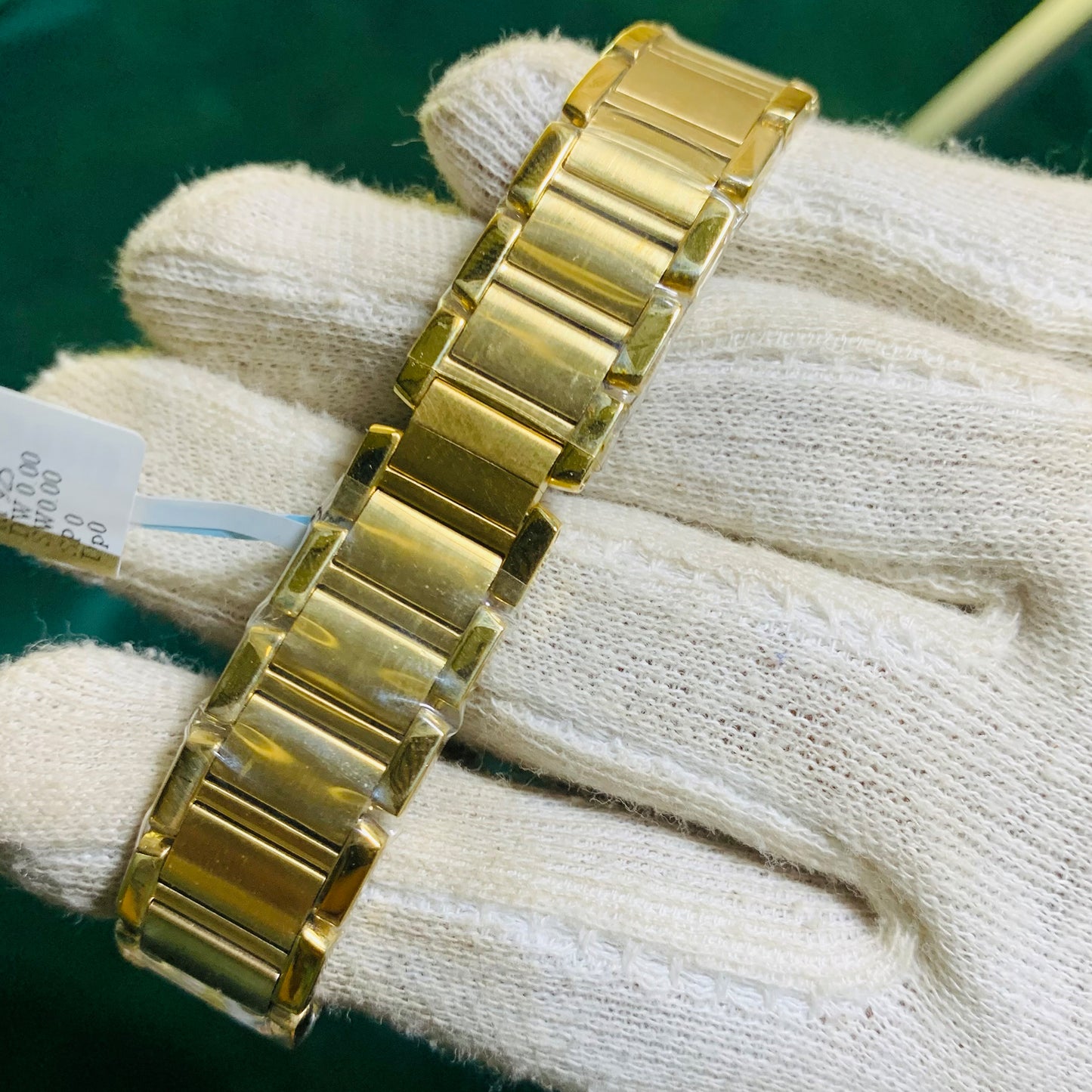 Cartier Women Tank Francaise White Roman Dial Gold Bracelet - Karachi