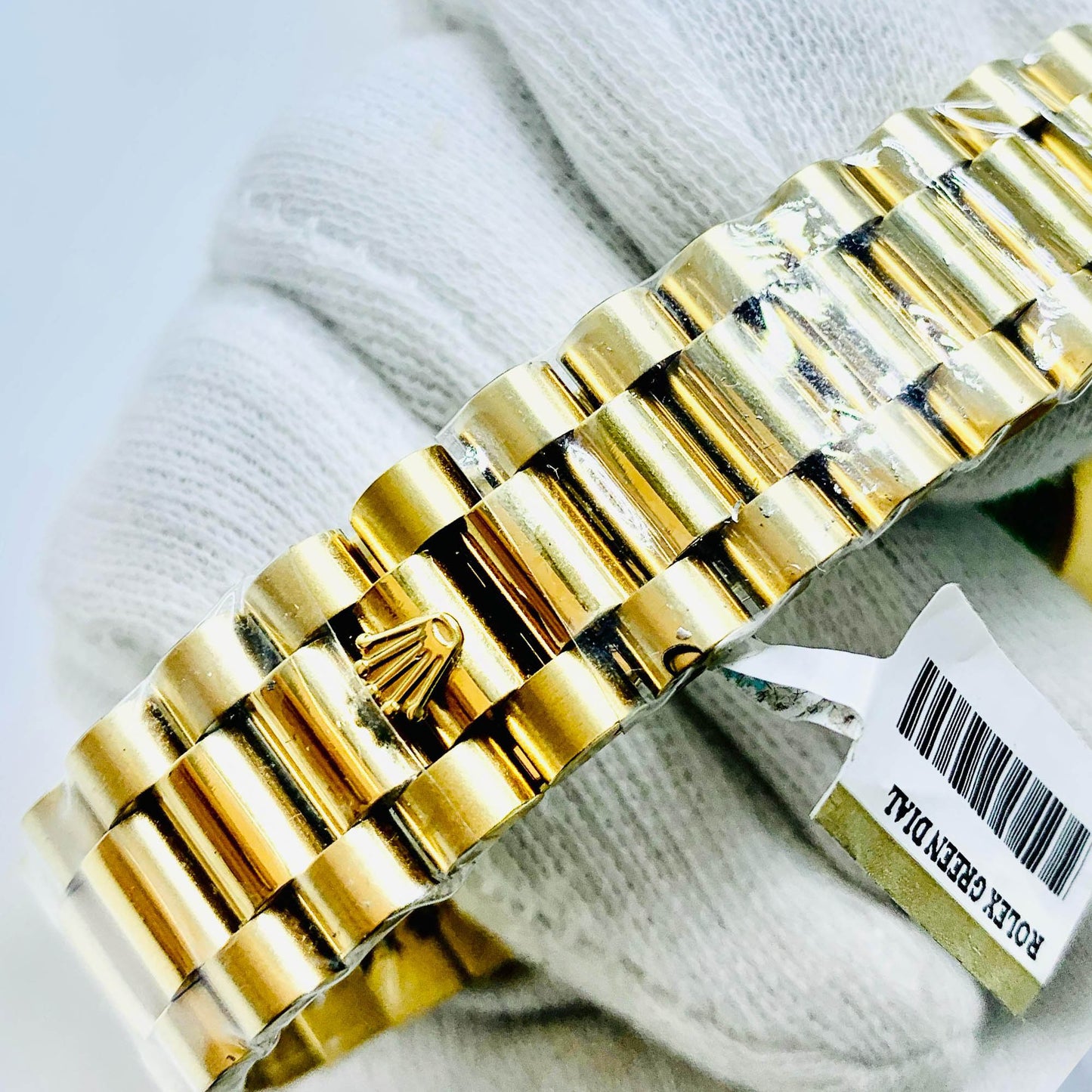 Rolex Men 40mm Day-Date Green Dial With Golden President Bracelet