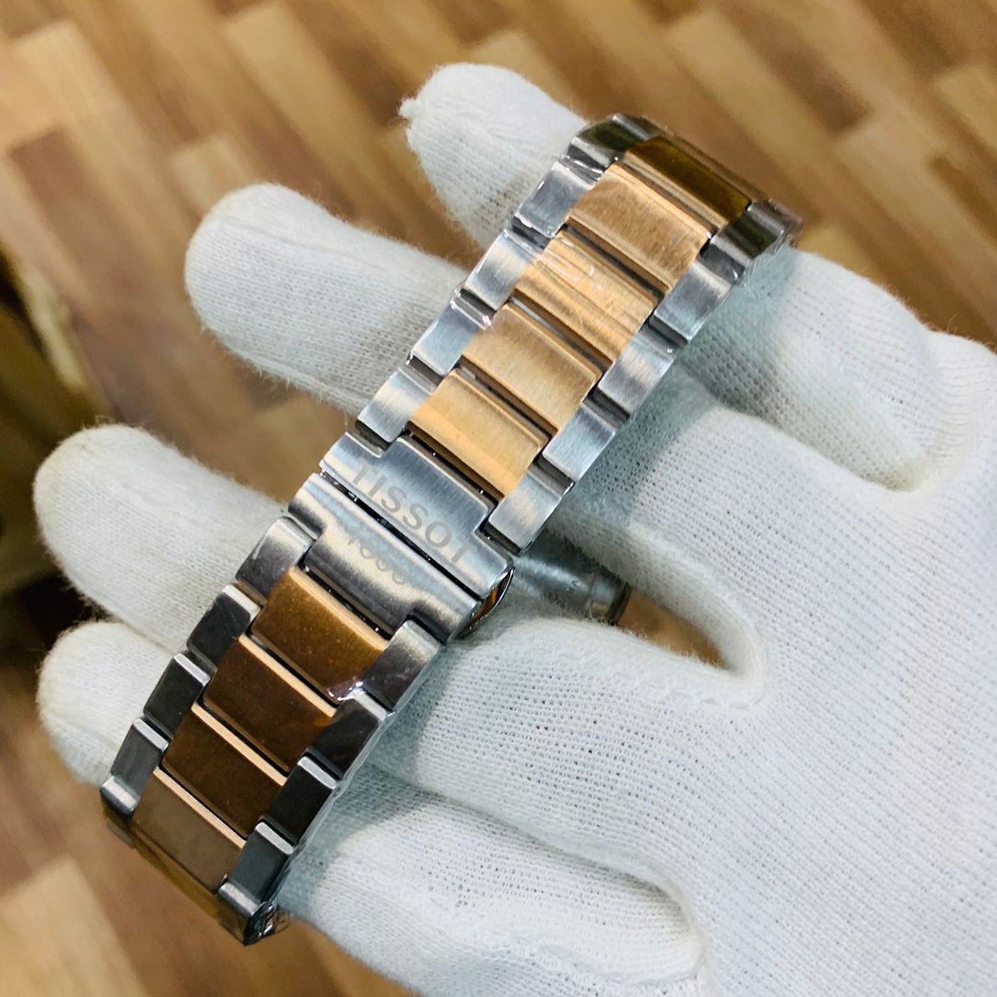 Tissot Prx Powermatic Steel Rose Gold Bezel With Two-Tone Bracelet