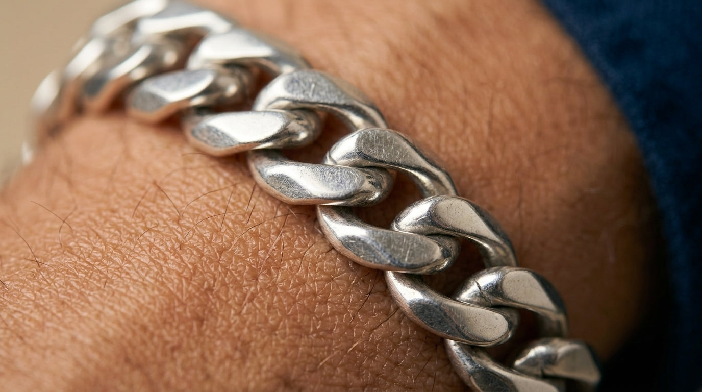 925 Sterling Silver Men Bracelet-SBT-20356