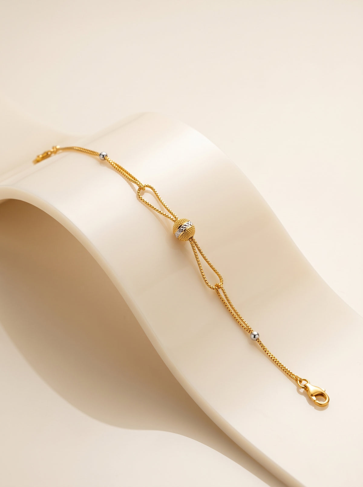 21KT GOLD BRACELET -CB-20364-25