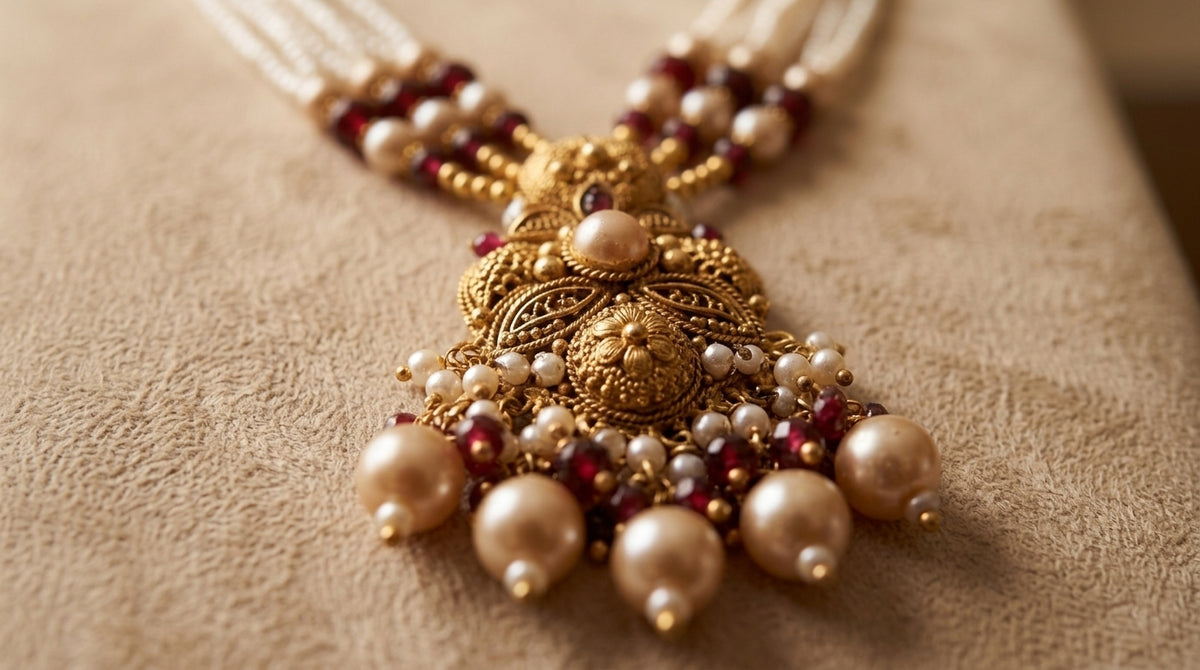 21KT Gold Bridal Set -PS-20101