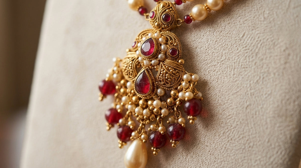21KT Gold Bridal Set -PS-20103
