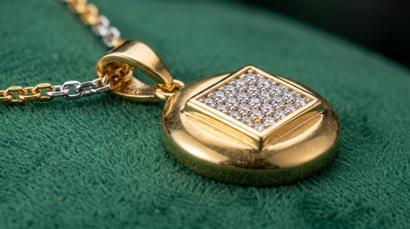 21KT Gold Locket Set-LS-20262