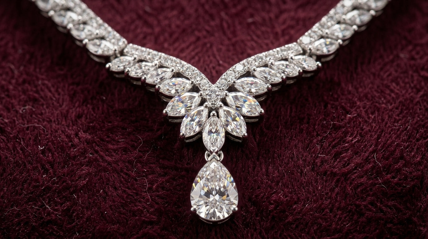 925 Silver Sterling Nacklace Set-SNS-20101