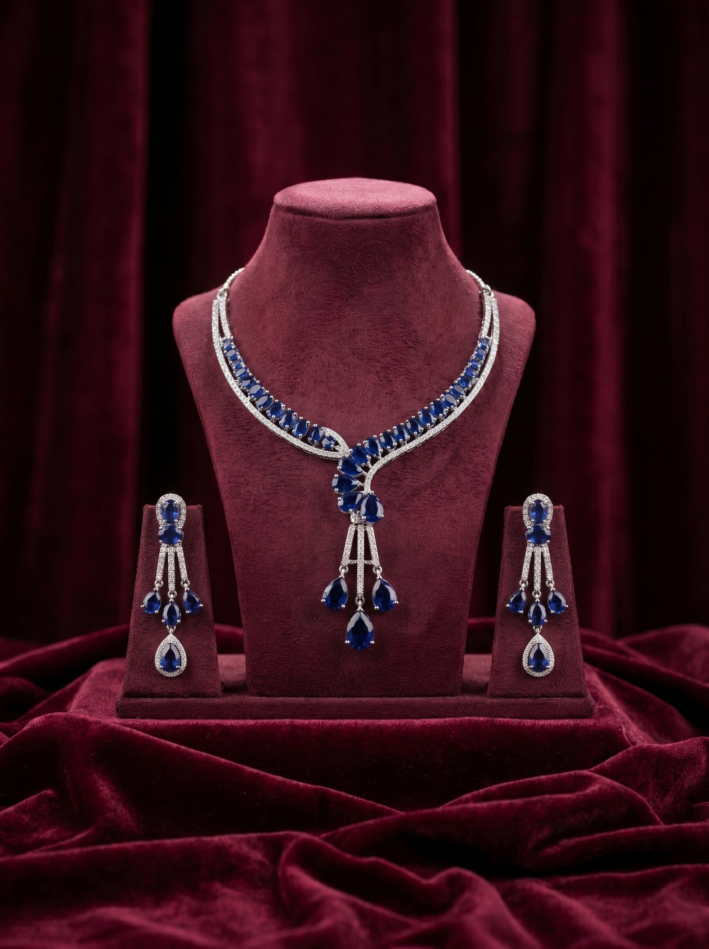 925 Silver Sterling Nacklace Set-SNS-20131