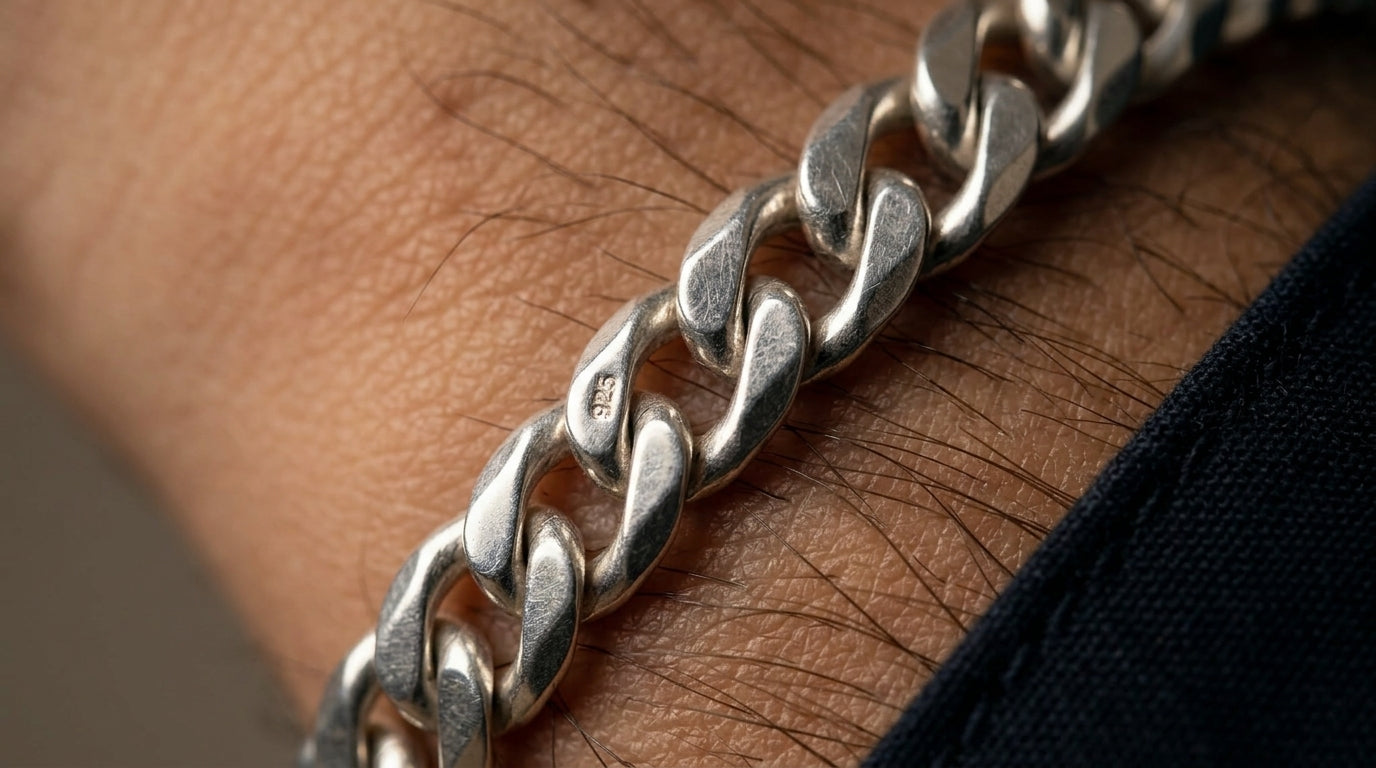 925 Sterling Silver Men Bracelet-SBT-20313