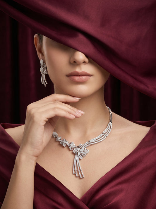 925 Silver Sterling Nacklace-Set SNS-20104