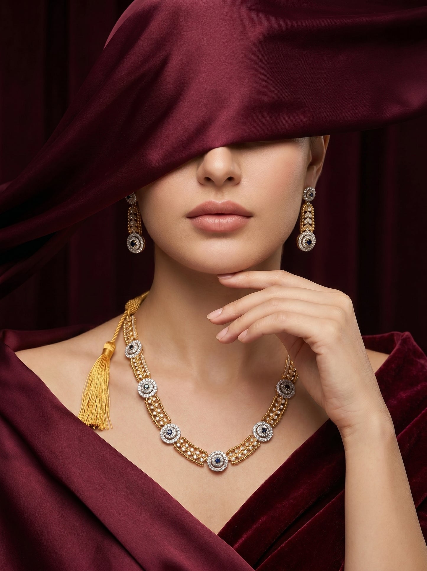 925 Silver Sterling Nacklace Set-SNS-20102