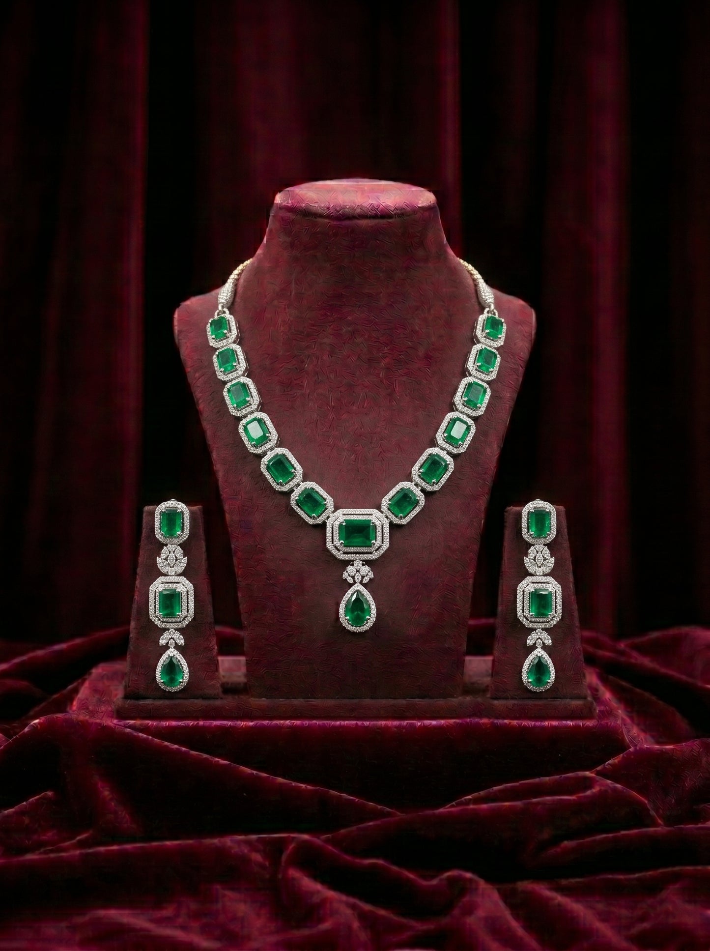 925 Silver Sterling Nacklace Set-SNS-20064