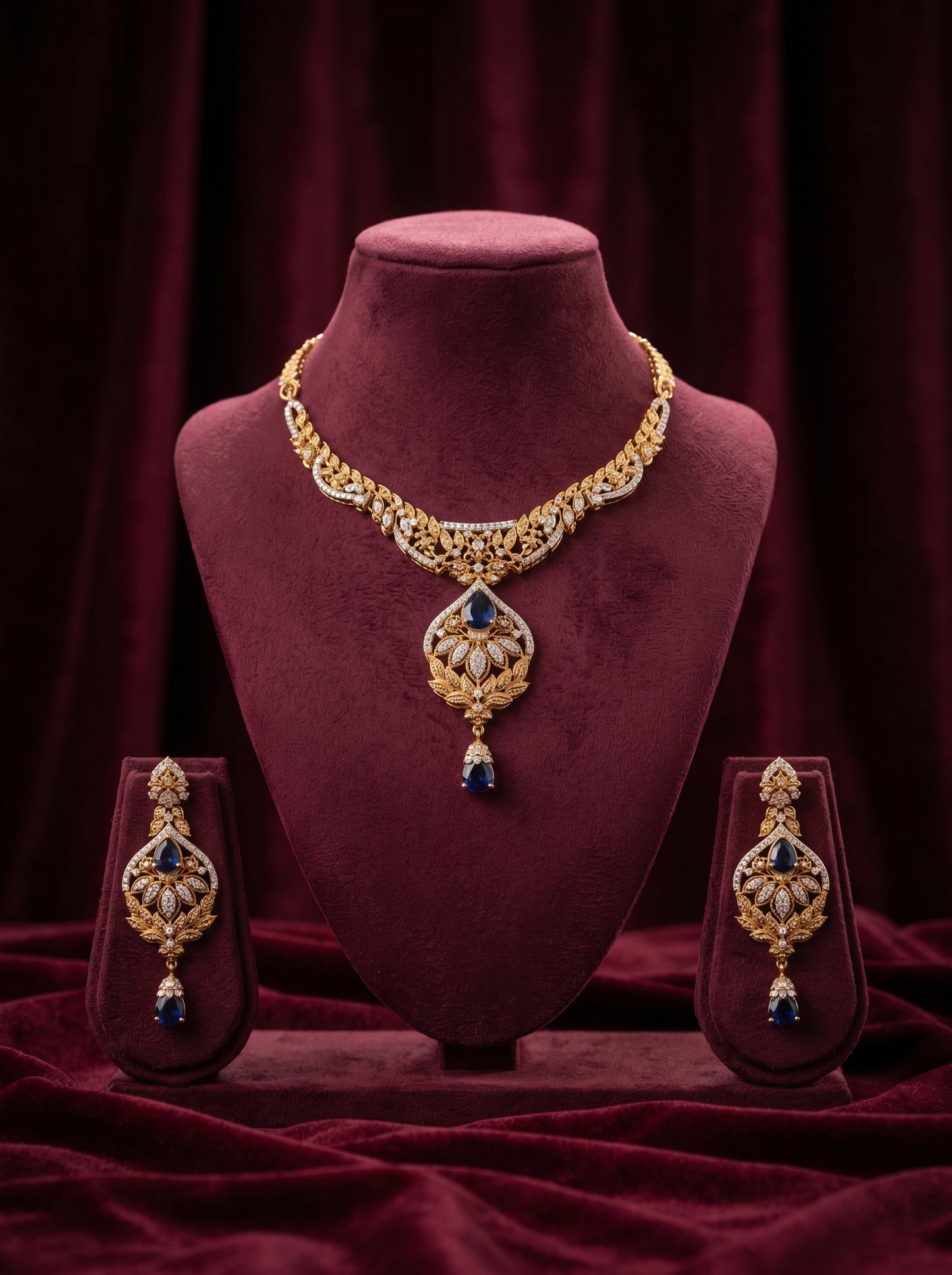 925 Silver Sterling Nacklace Set-SNS-20106