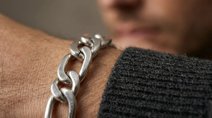 925 Sterling Silver Men Bracelet-SBT-20293