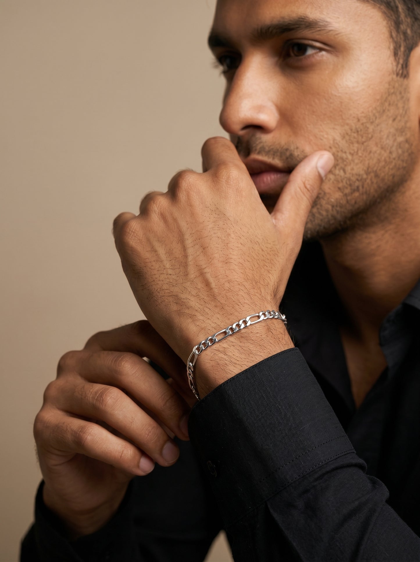 925 Sterling Silver Men Bracelet-SBT-20193