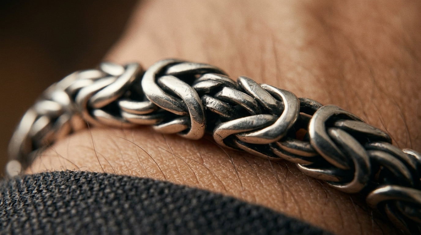 925 Sterling Silver Men Bracelet-SBT-20266