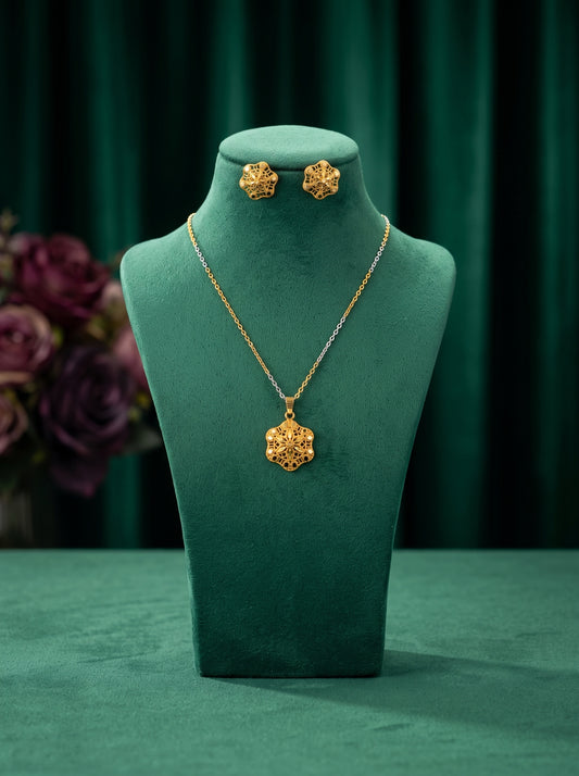 21KT Gold Locket Set-LS-202233-24