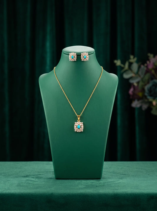 21KT Gold Locket Set-LS-1832