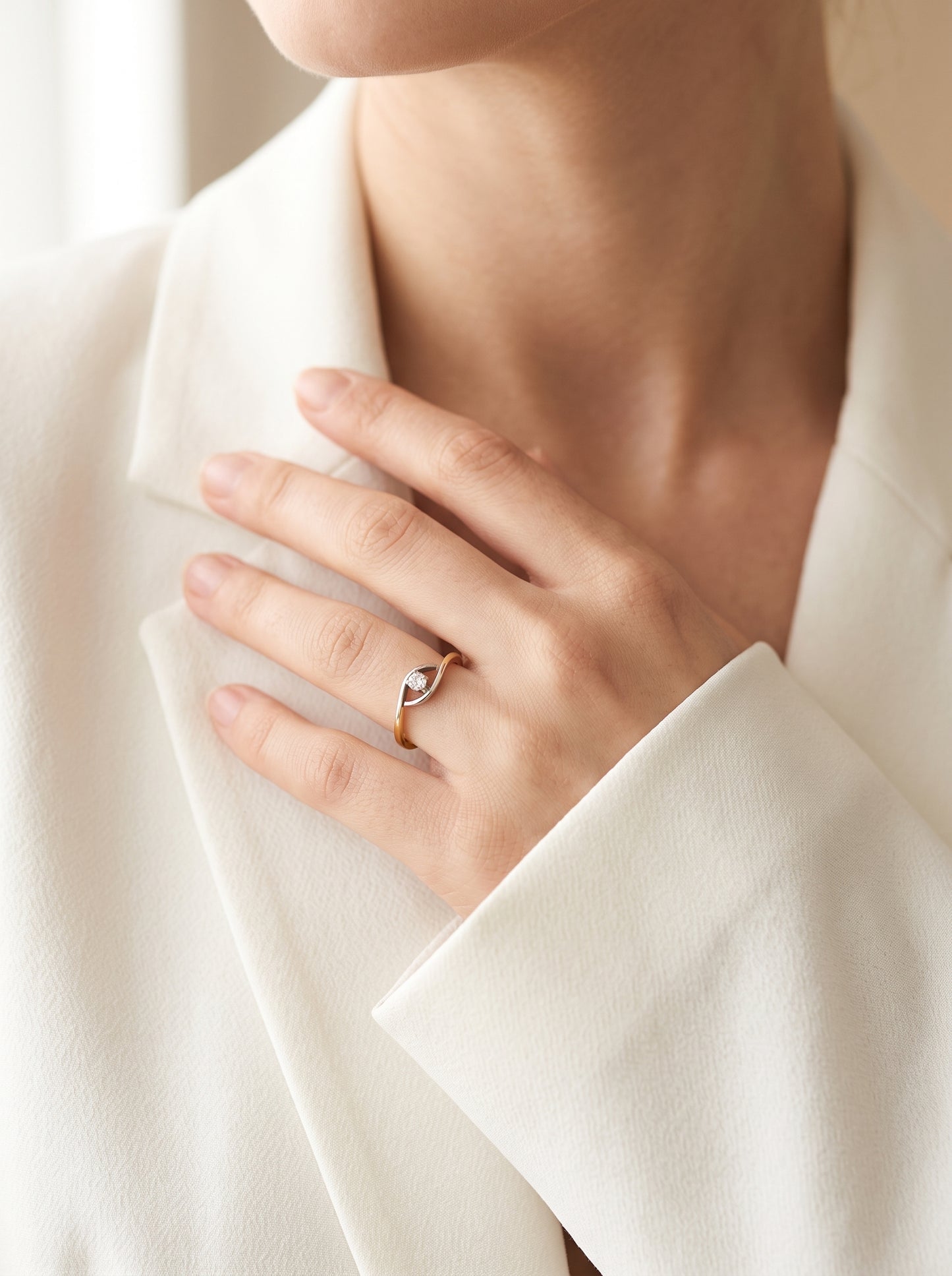 21KT Diamond Ring-DR-20076-22
