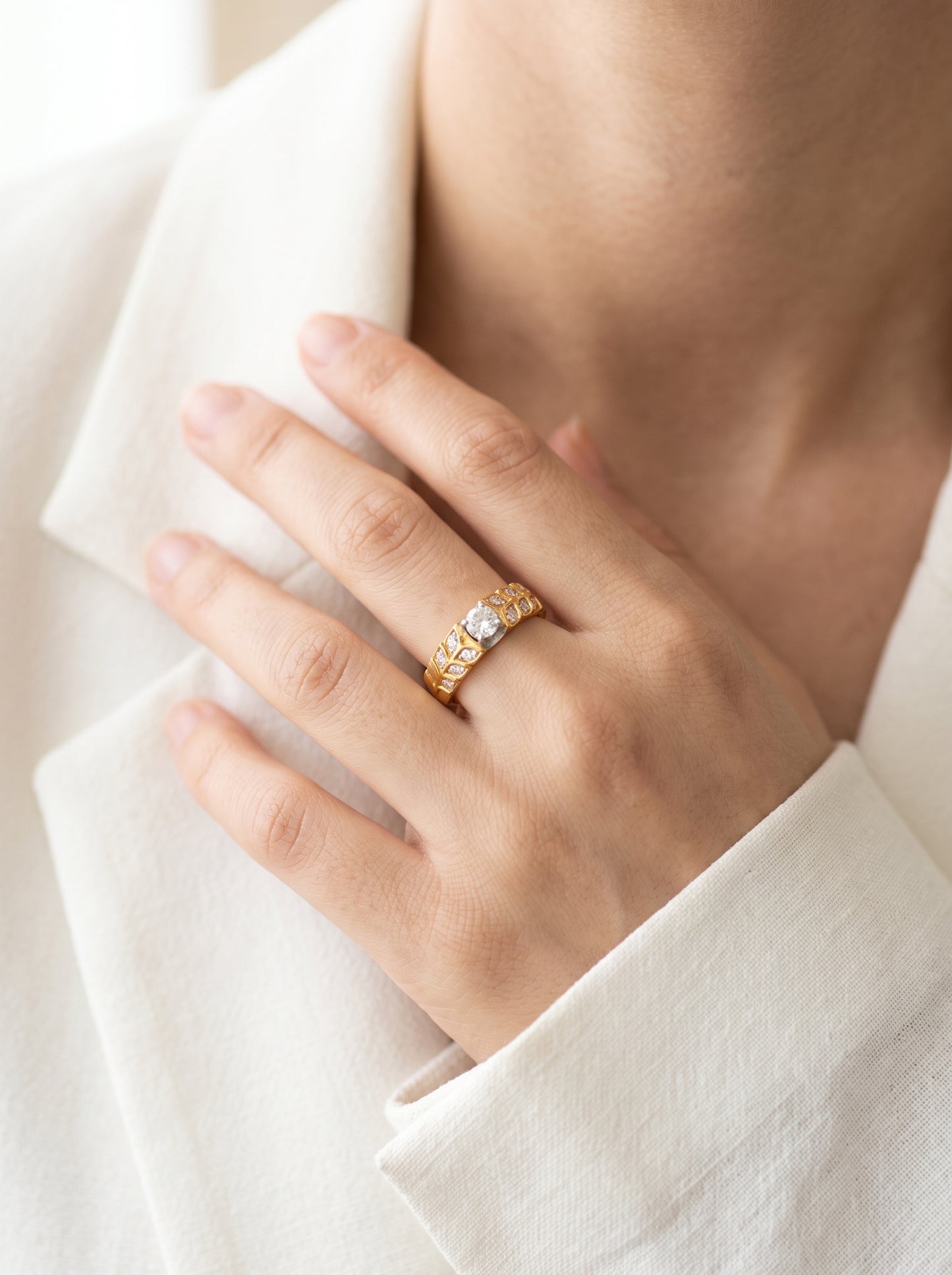 21KT Diamond Ring-DR-20101-24