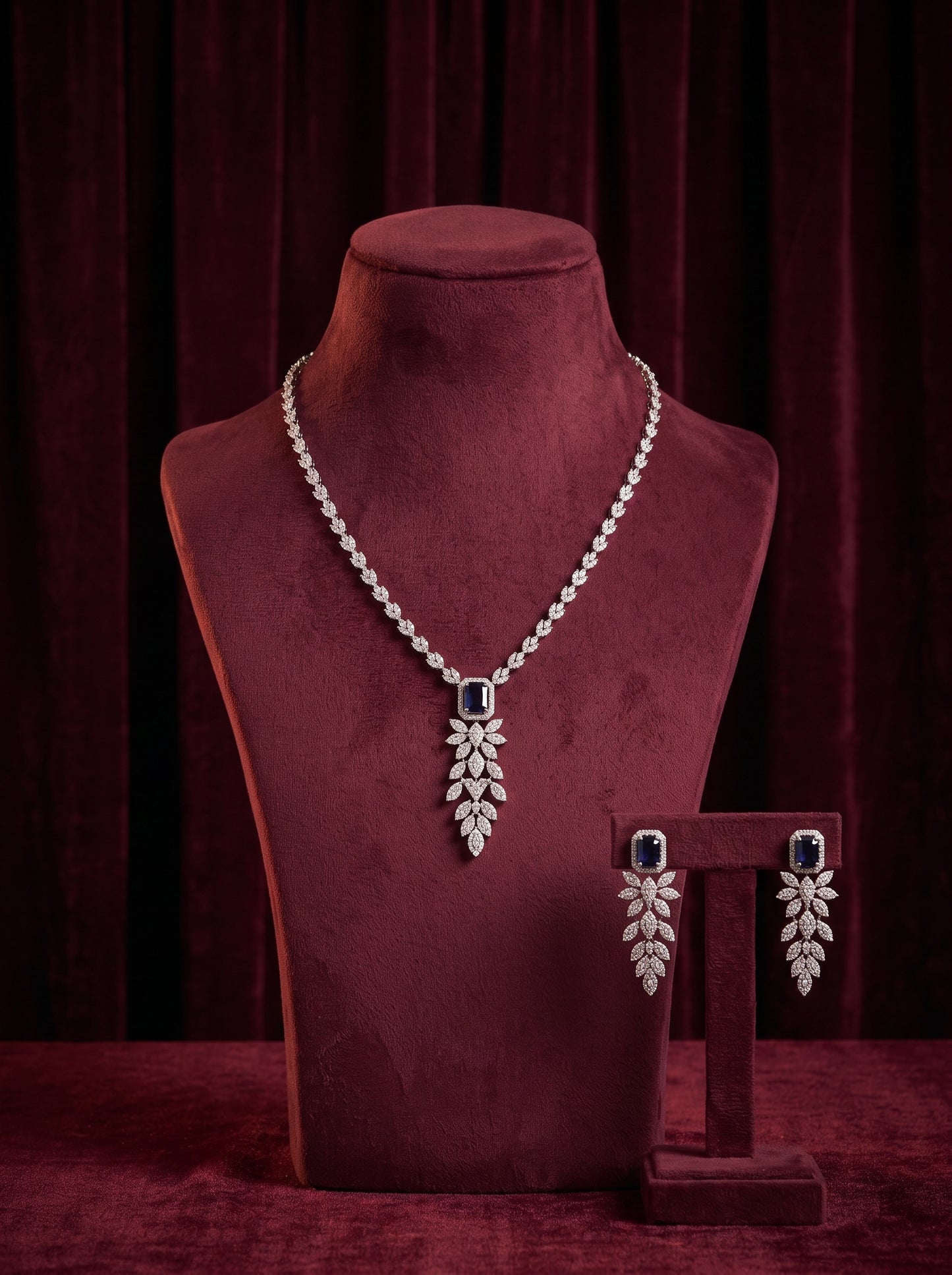 925 Silver Sterling Nacklace Set-SNS-20135