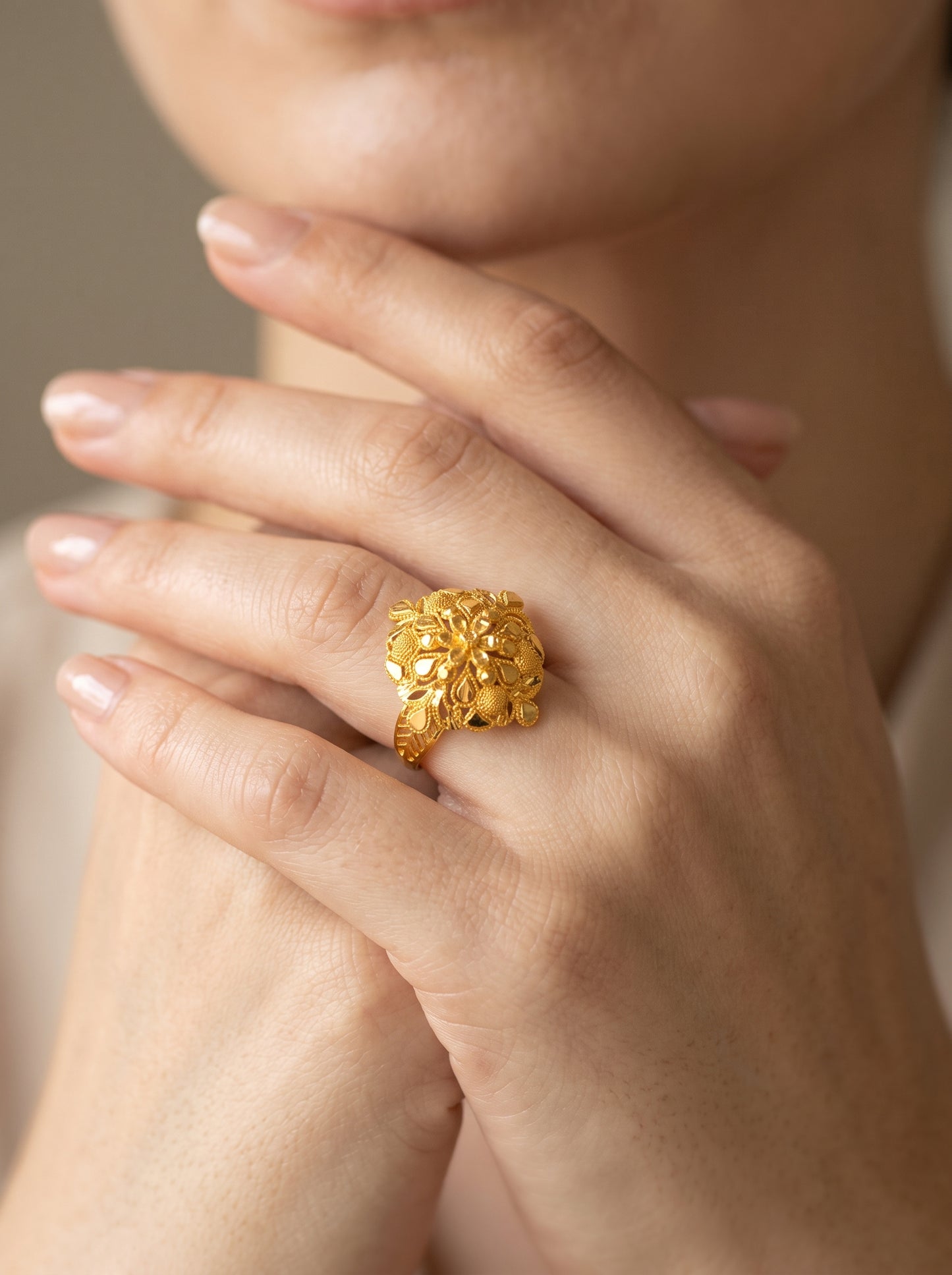 21KT Gold Ring-RG-21179-26
