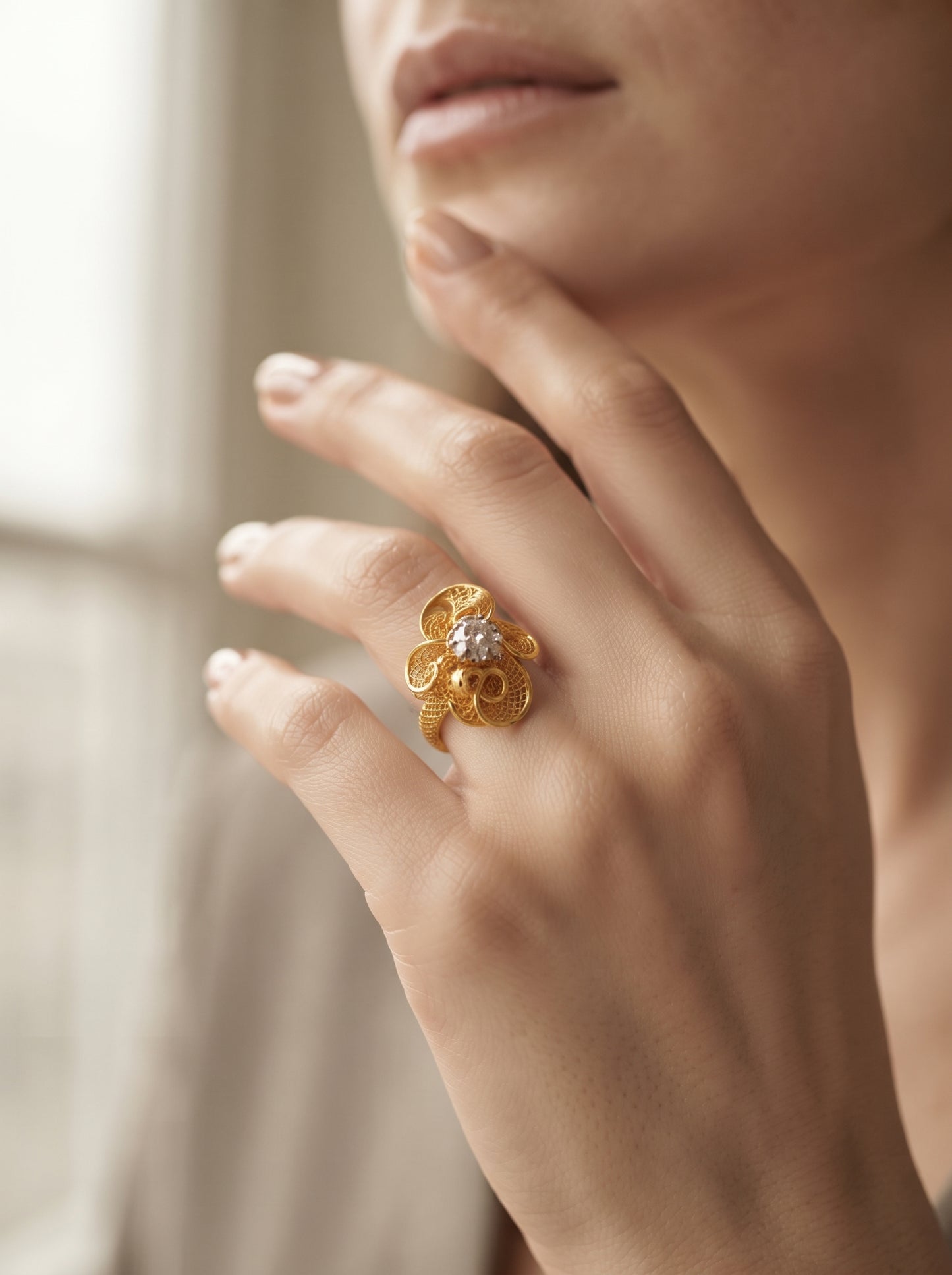 21KT Gold Ring-RG-21212-26