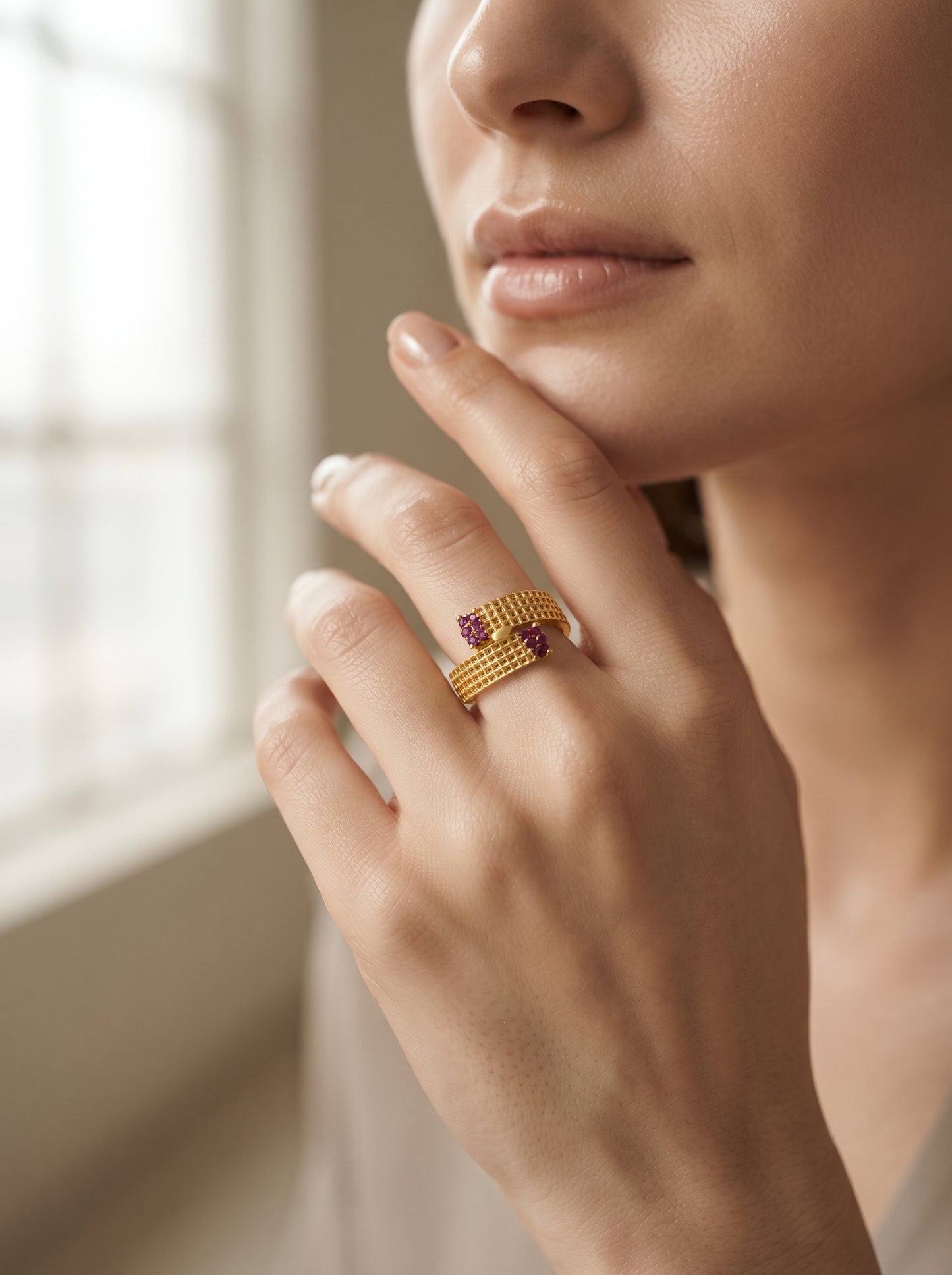 21KT Gold Ring-RG-21284-26
