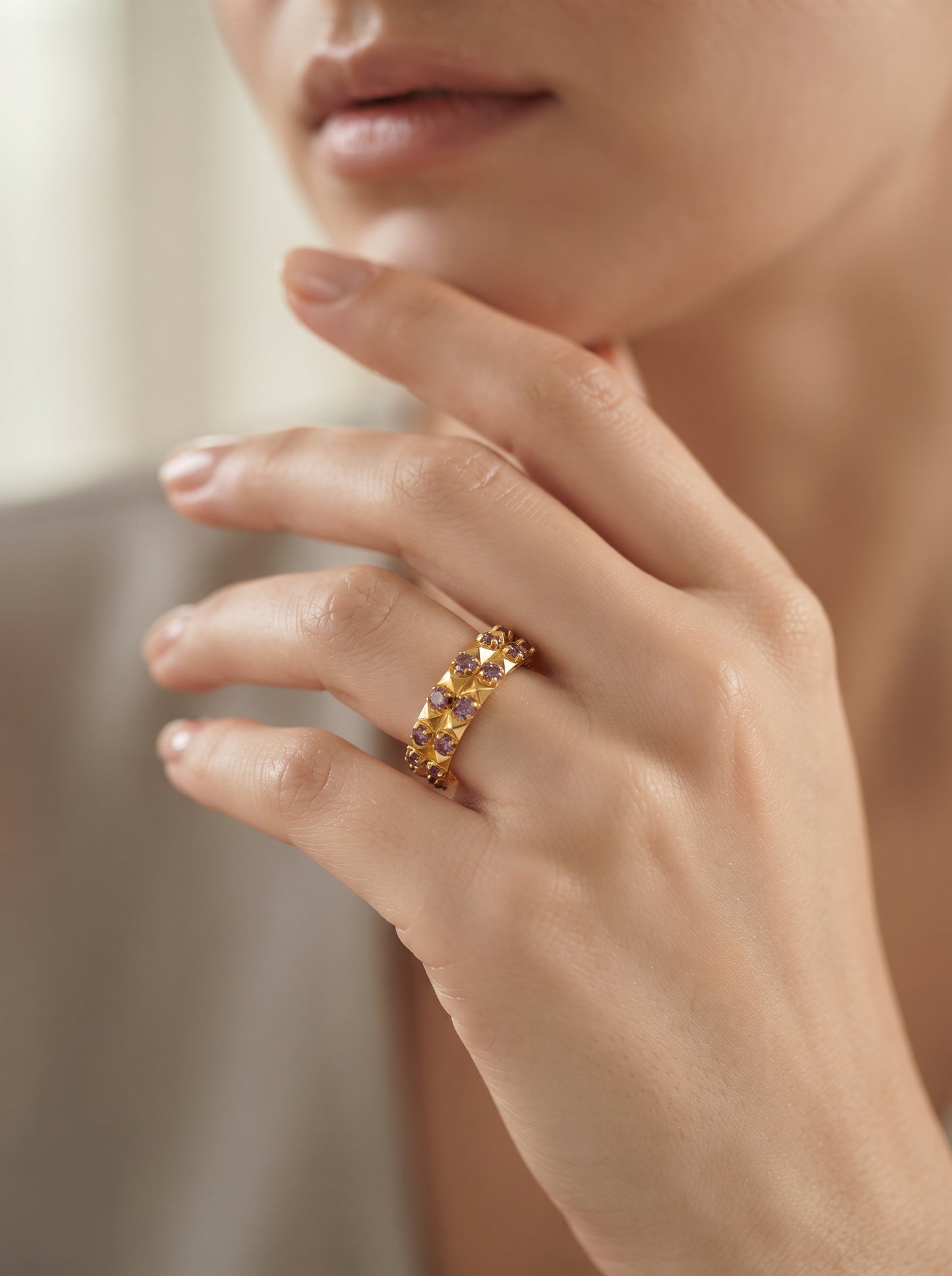 21KT Gold Ring-RG-21247-26