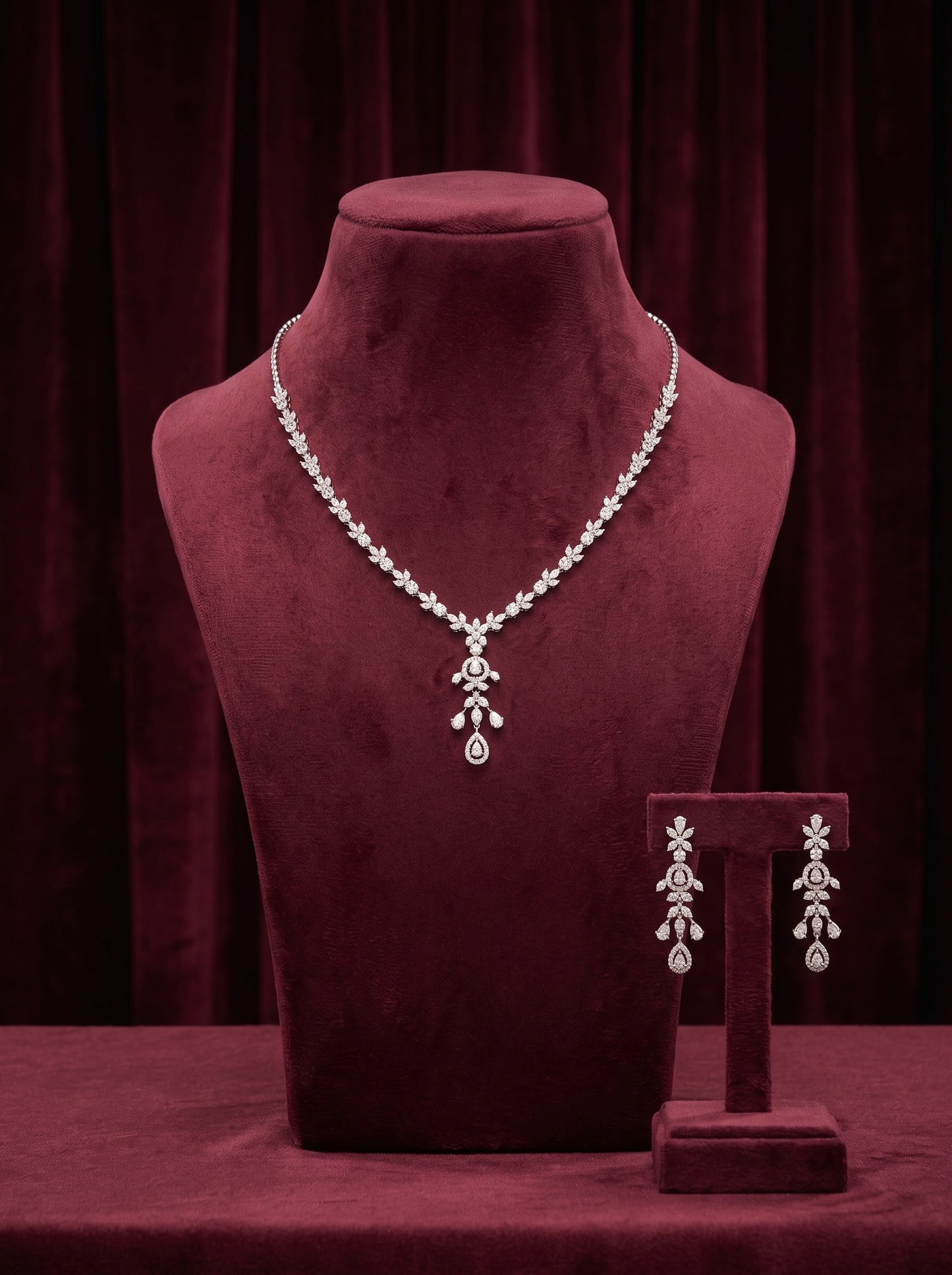 925 Silver Sterling Nacklace Set-SNS-20141