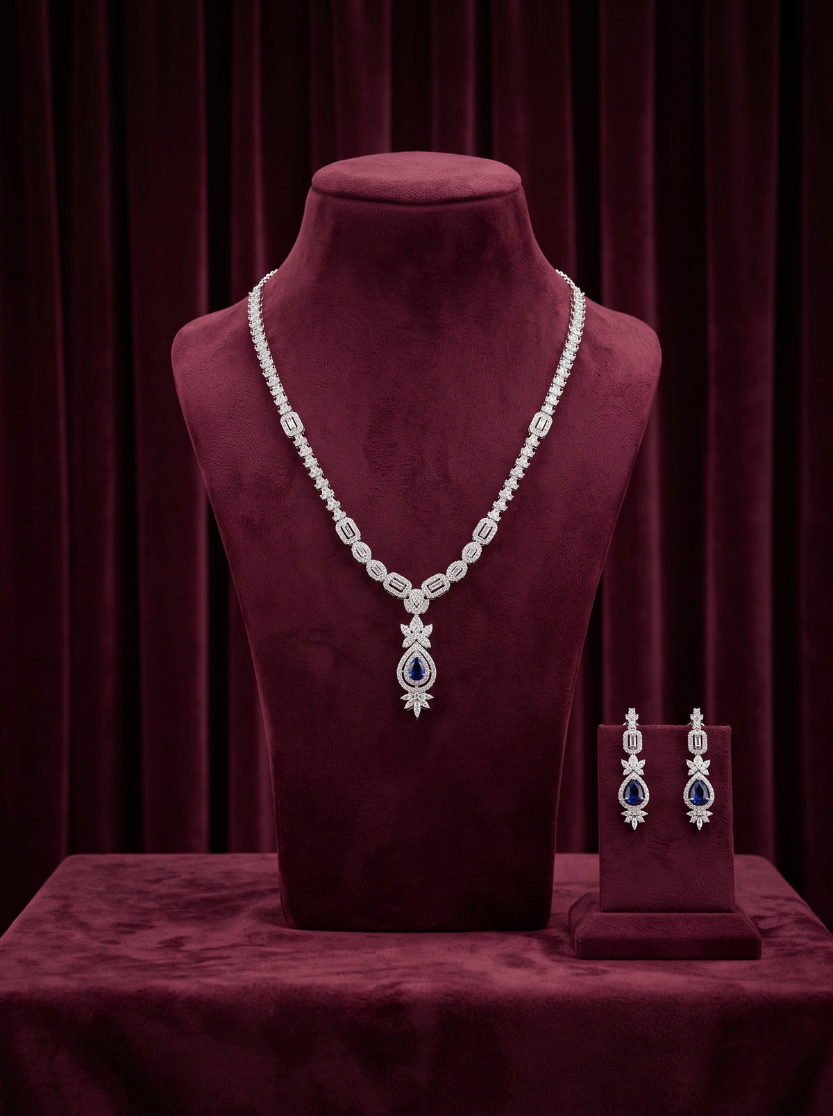 925 Silver Sterling Nacklace Set-SNS-20151