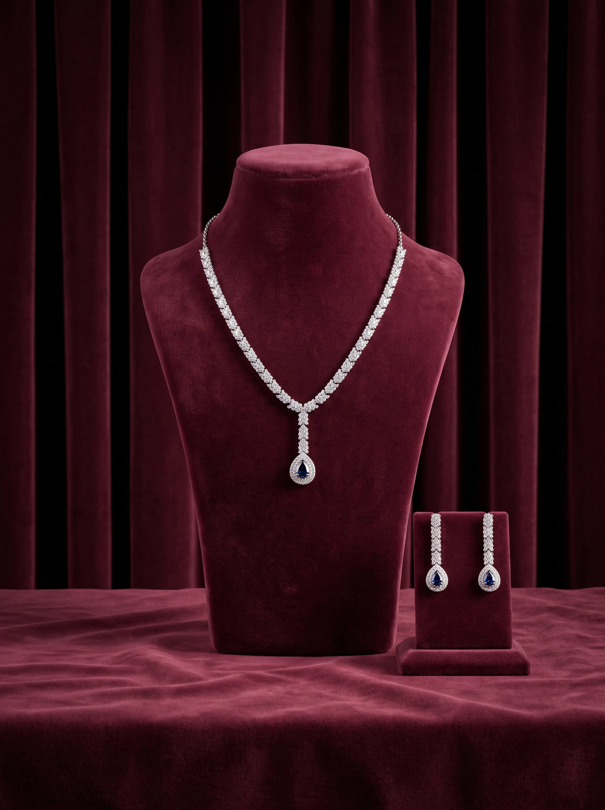 925 Silver Sterling Nacklace Set-SNS-20150