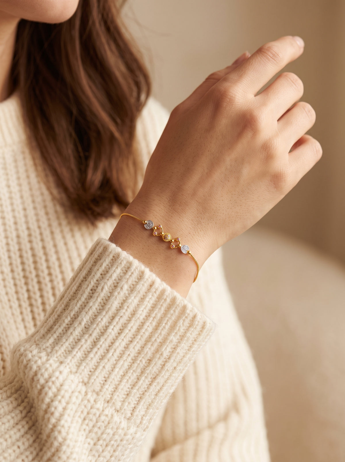 21KT GOLD BRACELET -CB-20268