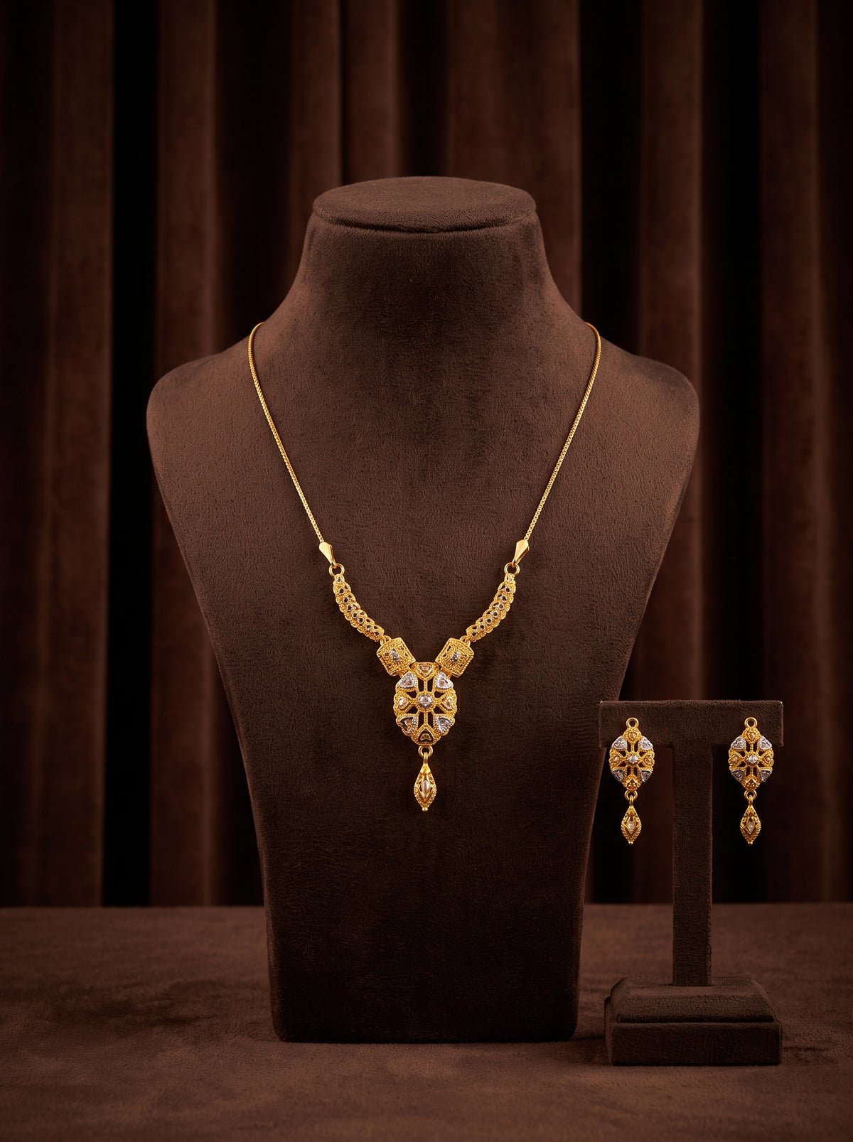 21KT Gold Necklace-PS-20456-26