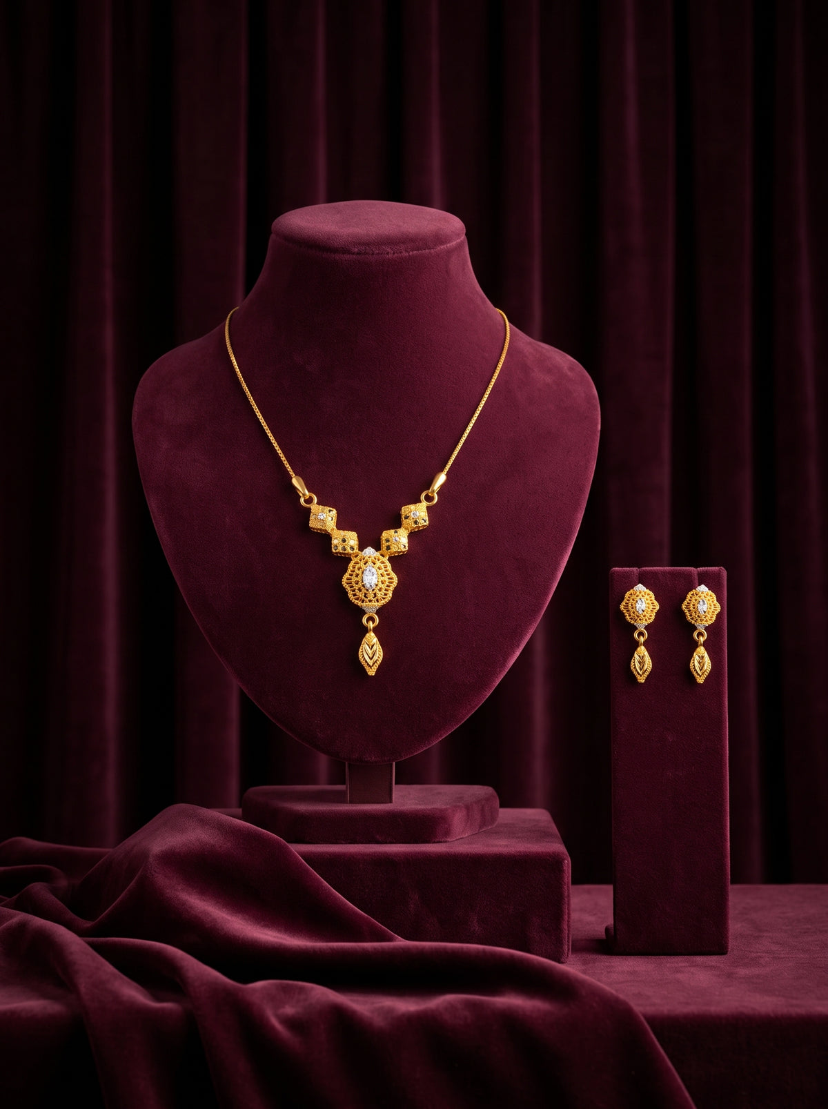 21KT Gold Necklace-PS-20451