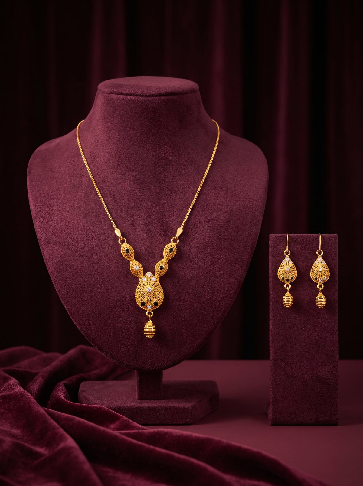 21KT Gold Necklace-PS-20457-26