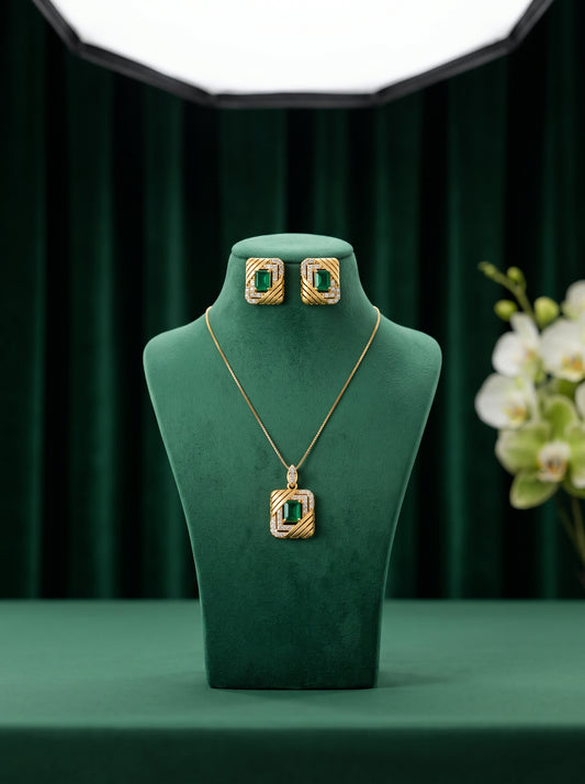 21KT Gold Locket Set-LS-20201