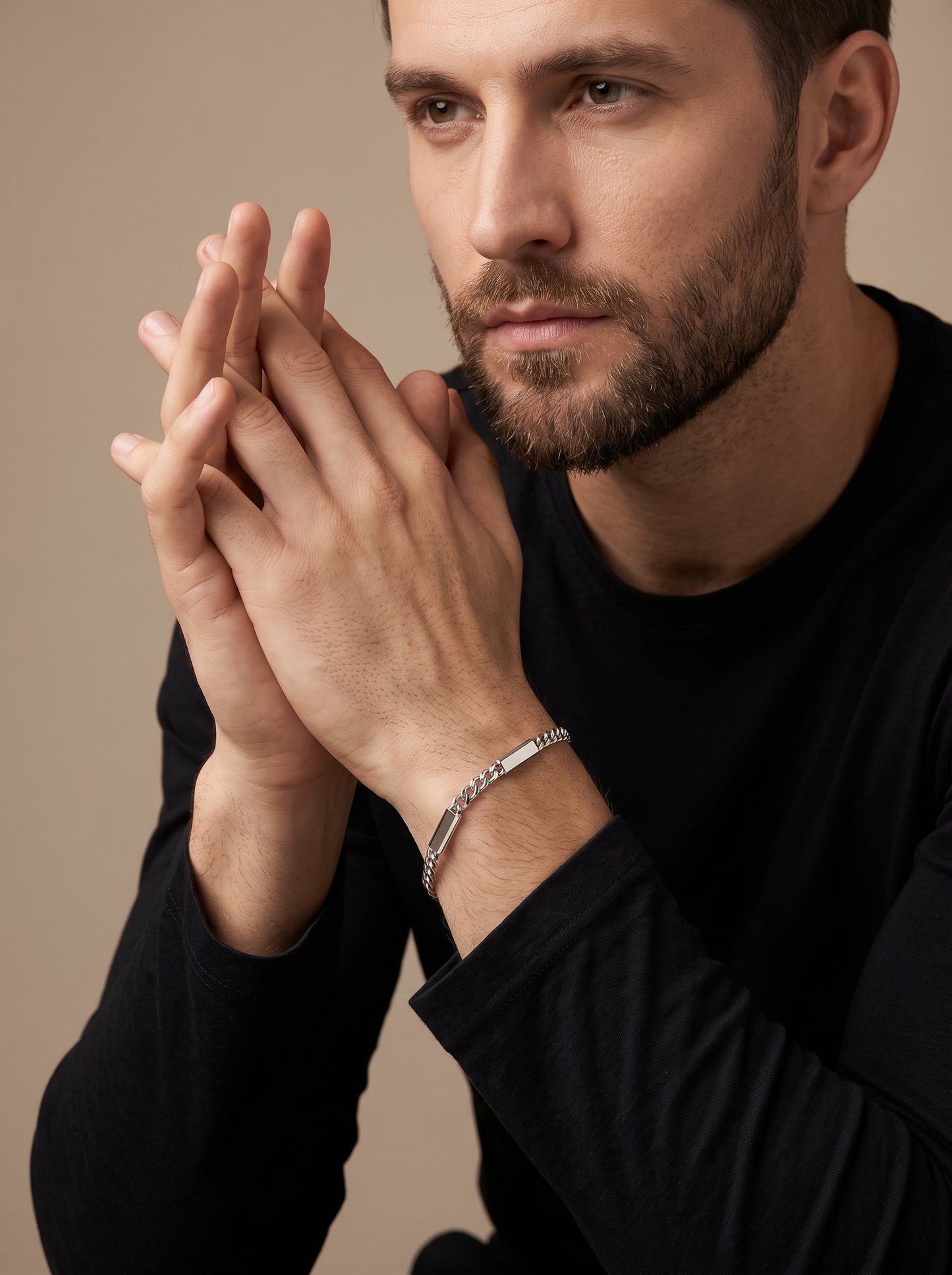 925 Sterling Silver Men Bracelet-SBT-20465