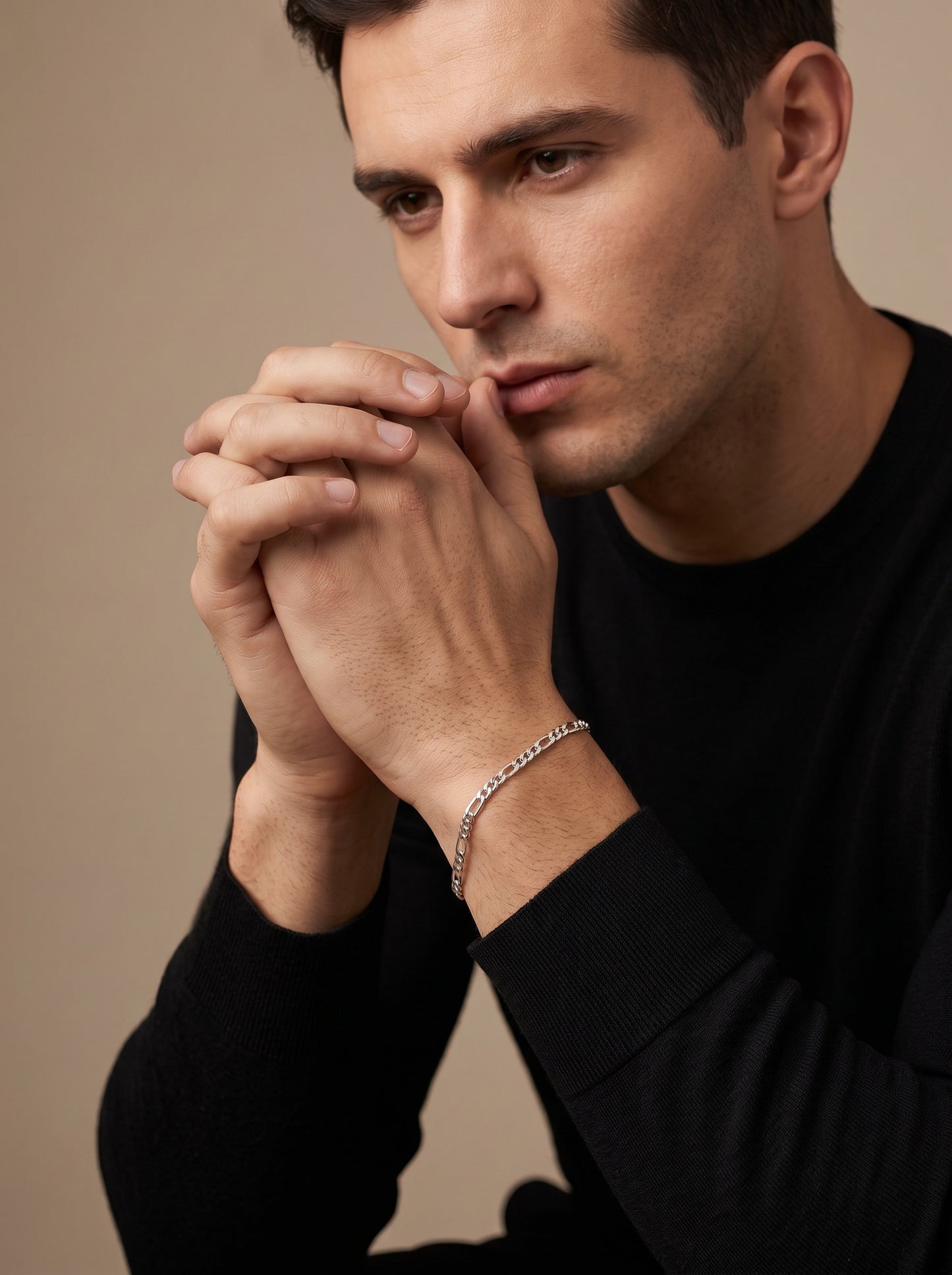 925 Sterling Silver Men Bracelet-SBT-20264