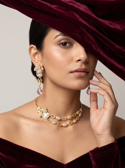 925 Silver Sterling Nacklace Set-SNS-20110