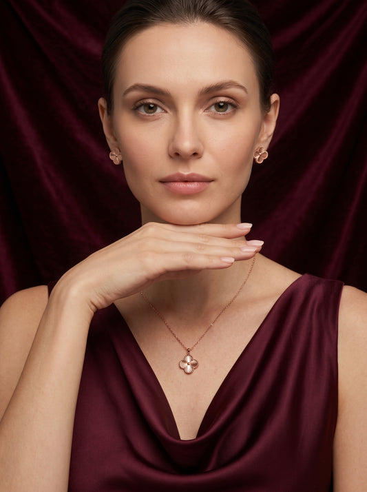 925 Silver Sterling Nacklace Set-SNS-20117