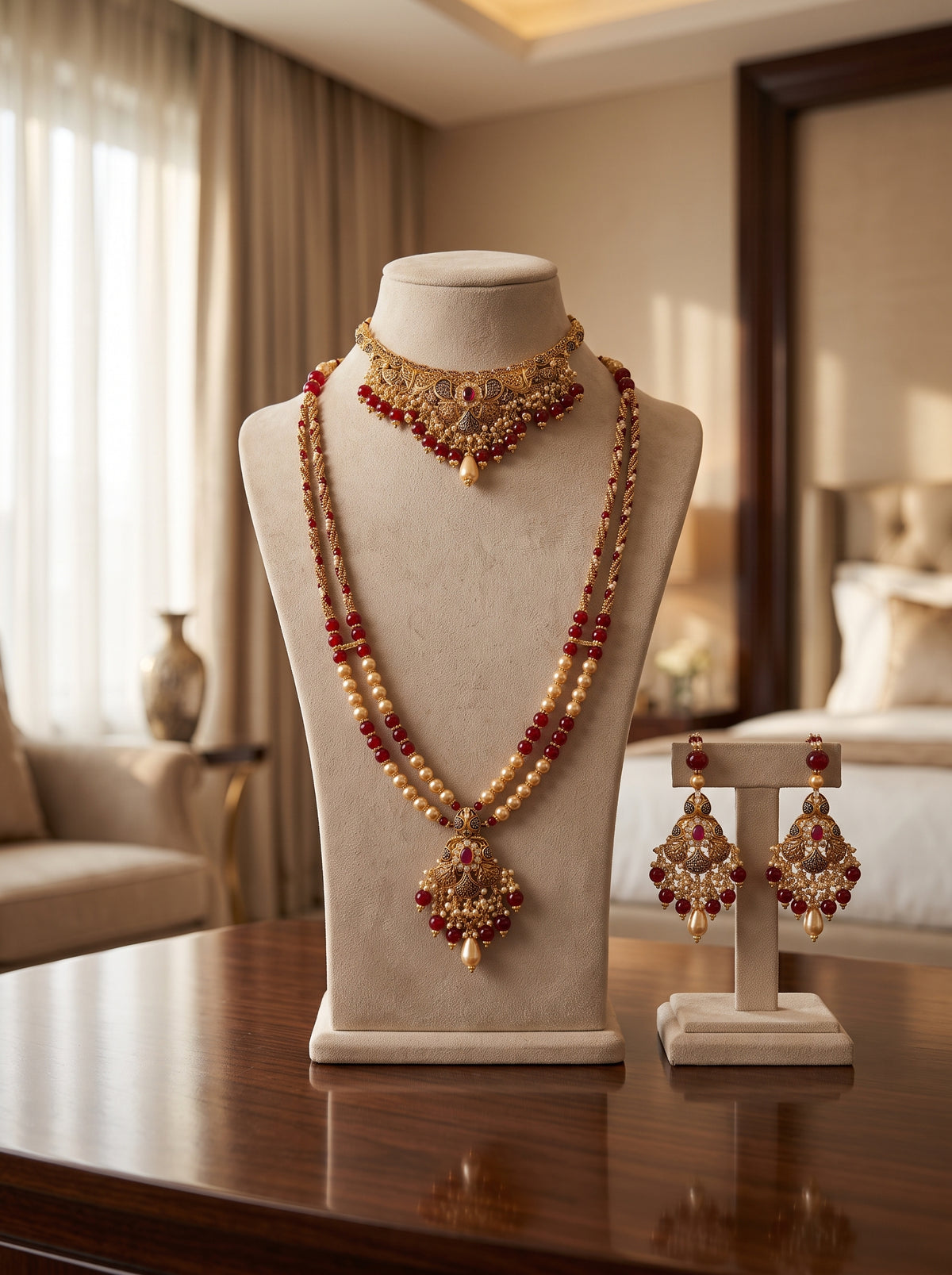 21KT Gold Bridal Set -PS-20103