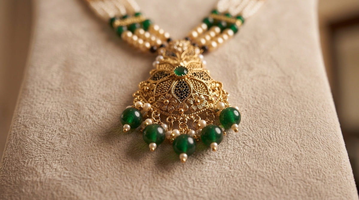 21KT Gold Bridal Set -PS-20102
