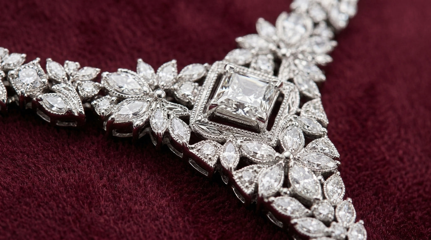 925 Silver Sterling Nacklace Set-SNS-20137