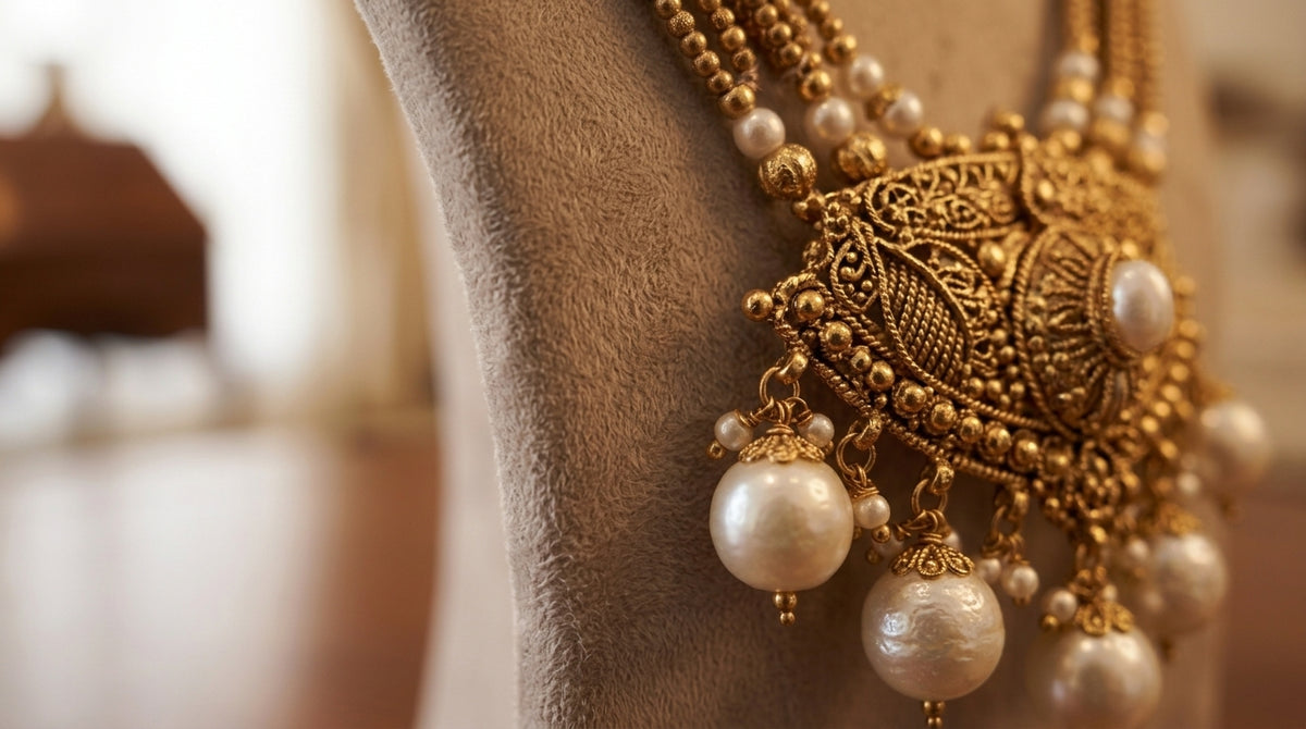 21KT Gold Bridal Set -PS-20104