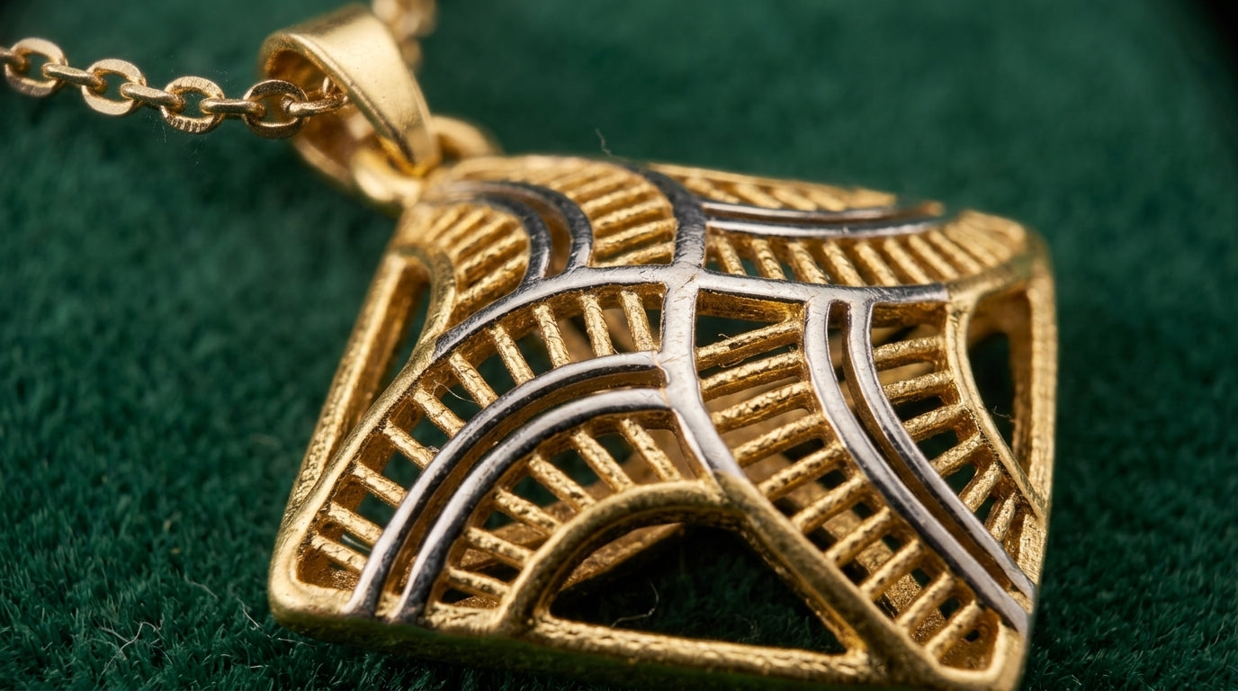 21KT Gold Locket Set-LS-20146-22